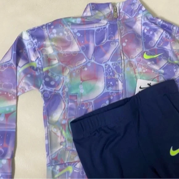 Nike active purple super cute pants top set - Picture 2 of 7